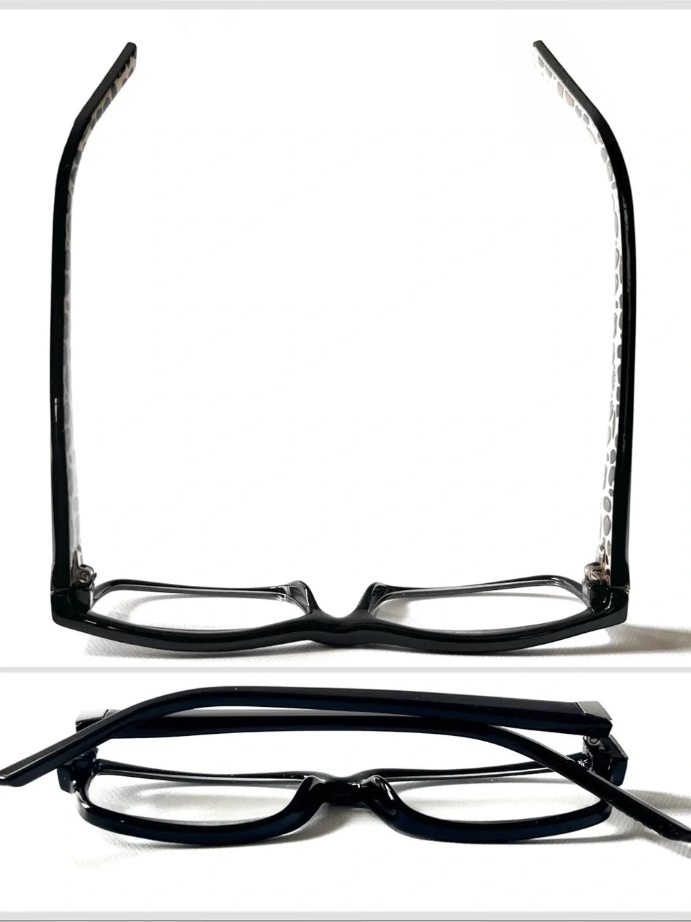 Retro Petite Fit Reading Glasses Skinny Rectangular Unisex Animal Leopard Mens